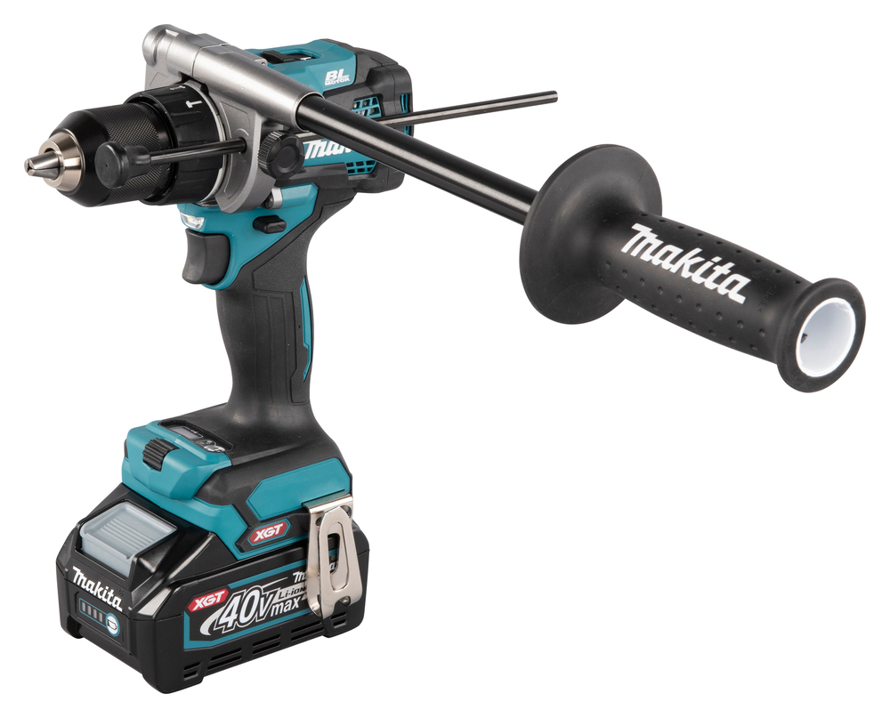 Iskuporakone Makita HP001GM201 40V XGT, 2x4,0Ah, 140/68 Nm, elektroninen momentin säätö, 3,0kg