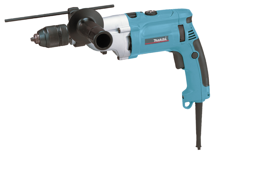 Iskuporakone Makita HP2071FJ 1010W, 0-1200/2900 r/min, pikaistukka 13mm, LED-valo, 36Nm/15Nm