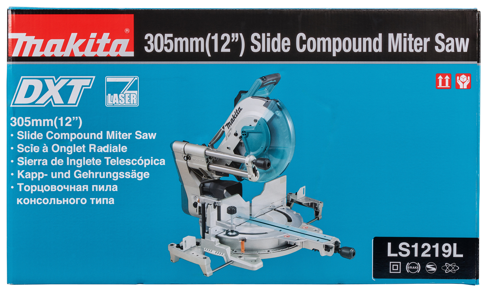 Makita LS1219L Jiirisaha, sahaus 107x363/92x382mm, kallistus vas/oik, terä 305x30mm, 1800W, 29,5kg