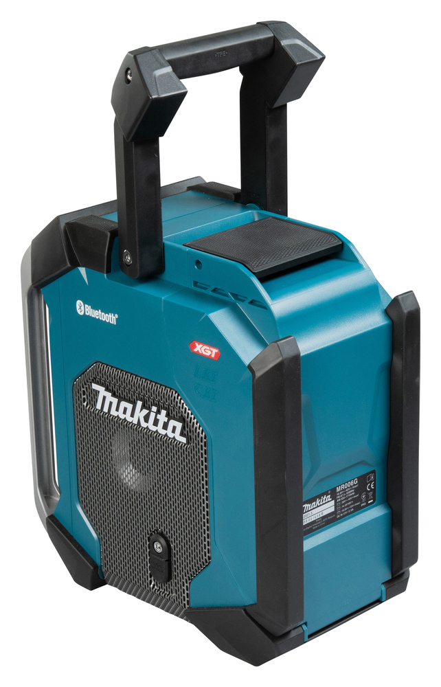 Radio och Bluetooth-högtalare, Makita MR006GZ USB-laddning, subwoofer. Drivs via elnätet eller Li-ion-batterier CXT, LXT och XGT