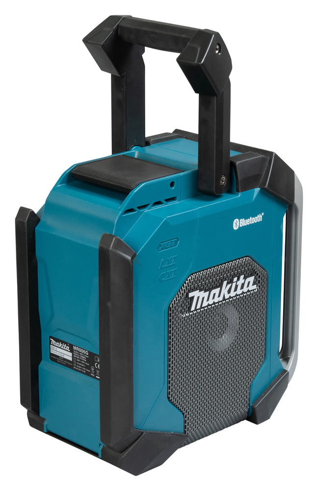 Radio och Bluetooth-högtalare, Makita MR006GZ USB-laddning, subwoofer. Drivs via elnätet eller Li-ion-batterier CXT, LXT och XGT