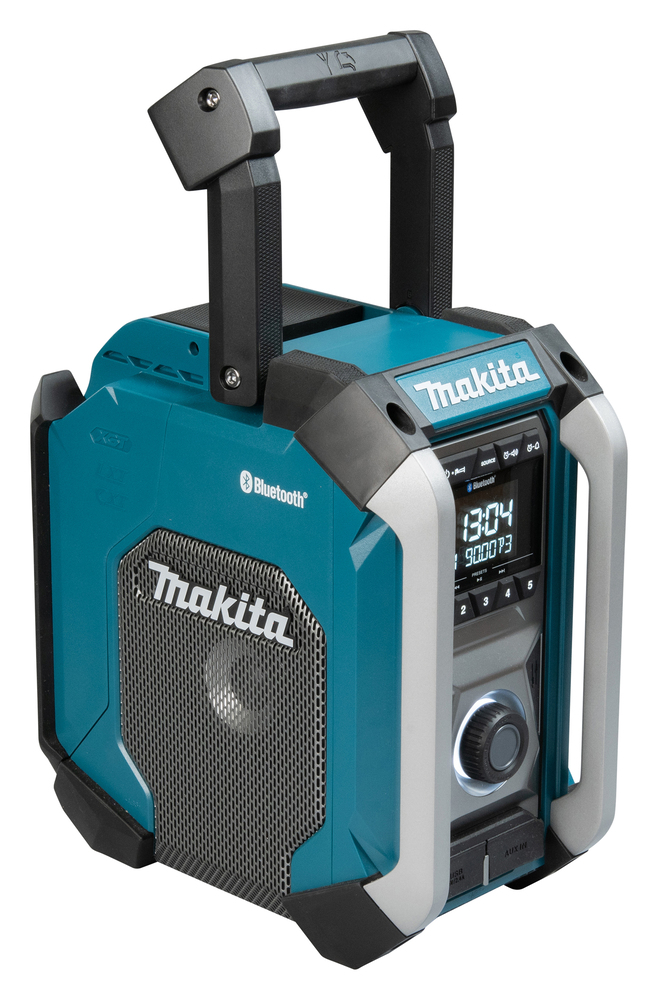 Radio och Bluetooth-högtalare, Makita MR006GZ USB-laddning, subwoofer. Drivs via elnätet eller Li-ion-batterier CXT, LXT och XGT