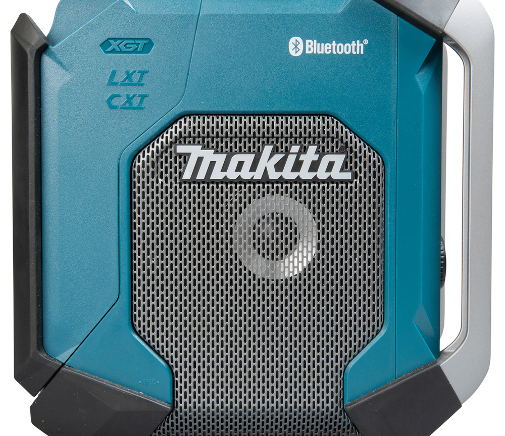 Radio och Bluetooth-högtalare, Makita MR006GZ USB-laddning, subwoofer. Drivs via elnätet eller Li-ion-batterier CXT, LXT och XGT