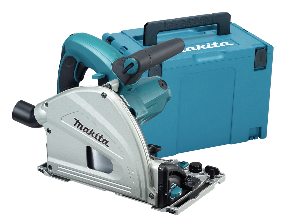 Upotuspyörösaha Makita SP6000J 56mm, 165x20mm, 1300W, 1400mm ohjainkiskon kanssa