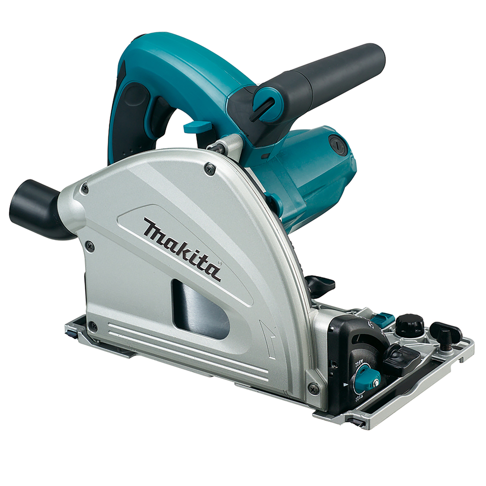 Upotuspyörösaha Makita SP6000J 56mm, 165x20mm, 1300W, 1400mm ohjainkiskon kanssa