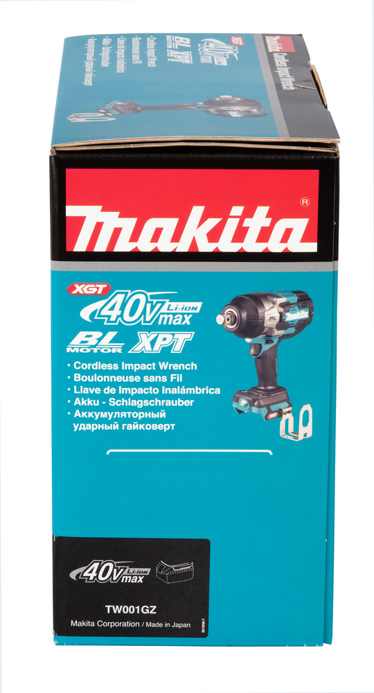 Mutterinväännin TW001GZ 40V XGT, 3/4" kitkarenkaalla, 1800Nm. Runkoversio