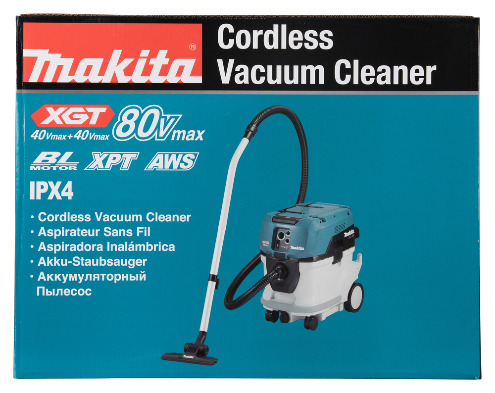Imuri Makita VC006GMZ01 80V 2x XGT, AWS valmius, 3700 l/min, 170 mbar, 38 l säiliö, M-luokka. Runkoversio
