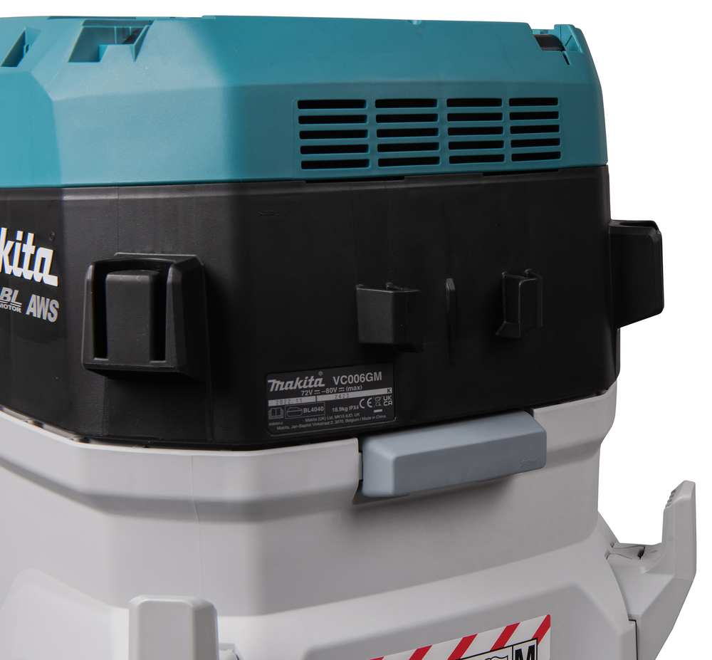 Imuri Makita VC006GMZ01 80V 2x XGT, AWS valmius, 3700 l/min, 170 mbar, 38 l säiliö, M-luokka. Runkoversio