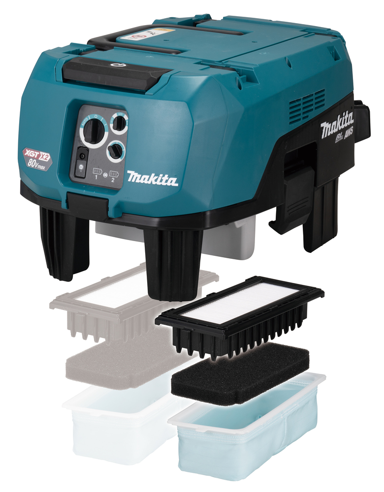 Imuri Makita VC006GMZ01 80V 2x XGT, AWS valmius, 3700 l/min, 170 mbar, 38 l säiliö, M-luokka. Runkoversio