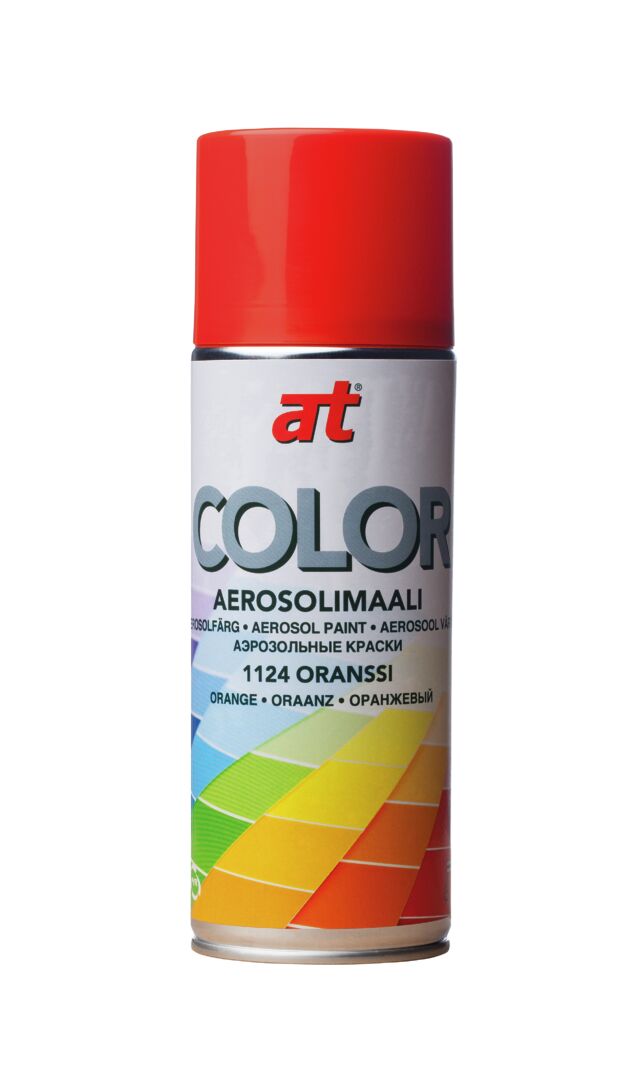 Spraymaali AT Color 1124 oranssi 400/520ml 