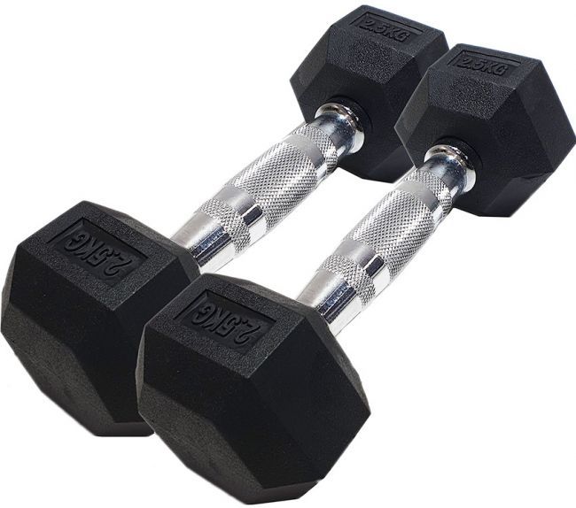 Corefit Hexagon kiinteät käsipainot 2x 25 kg