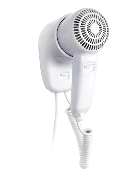 Seinäasennus hiustenkuivain valkoinen 230V 1200W