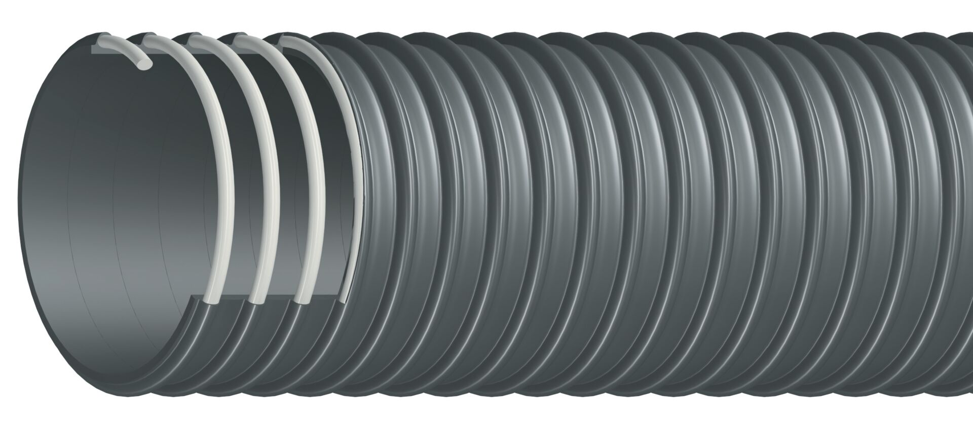 Ilmastointiletku PVC-spiraali 25mm