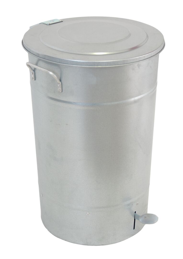 Metal waste bin 70L with pedal