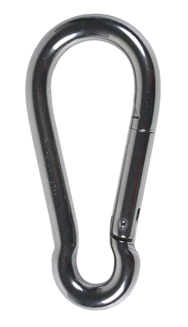 Karbiinihaka haponkestävä AISI 316 5x50mm Haklift KHH50