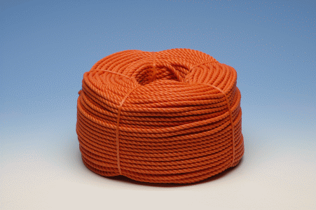 Kierretty polyeteeniköysi 10mm oranssi 220m