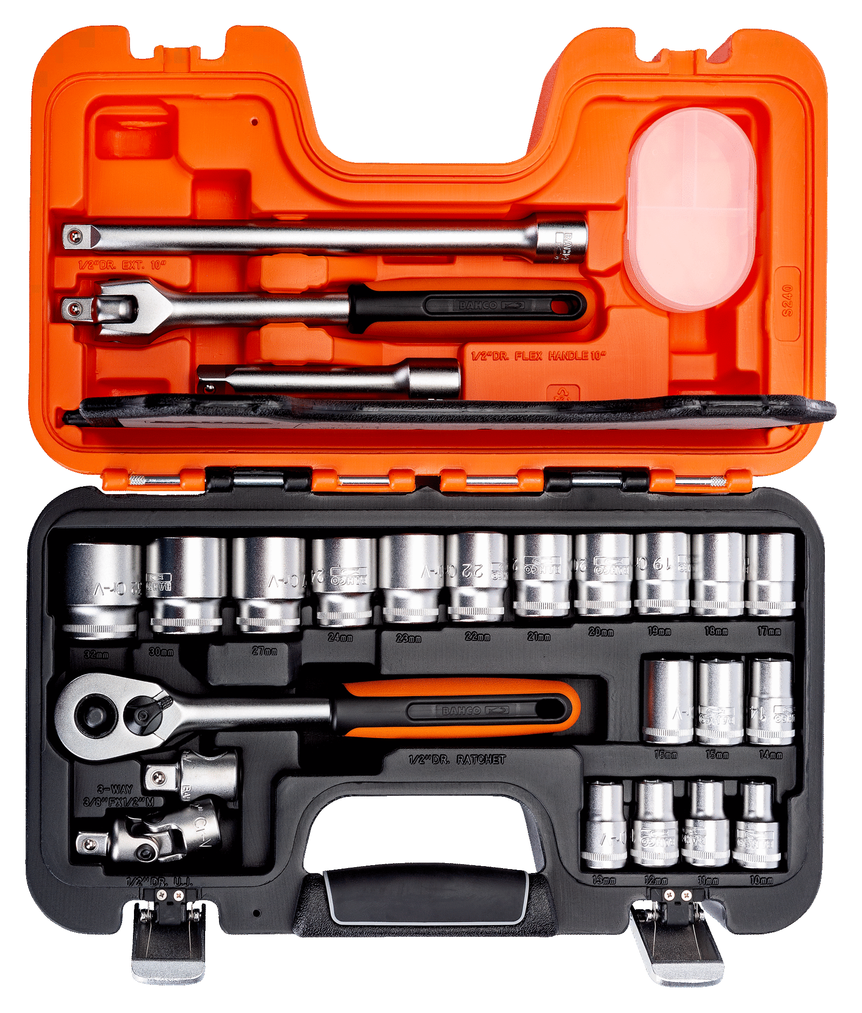 Hylsysarja Bahco S240 1/2", 24-osainen