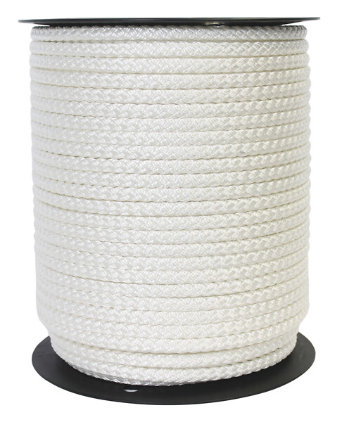 Polyester rope 5mm white braided Piippo 641050 n.250m/4,5kg/rll