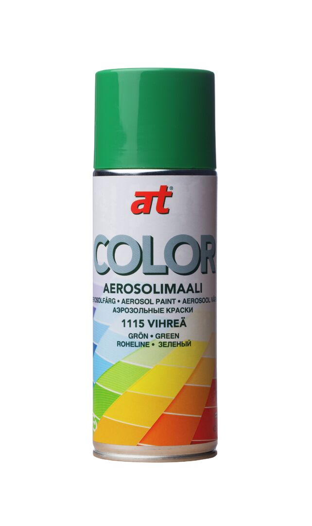 Spraymaali AT Color 1115 vihreä 400/520ml 
