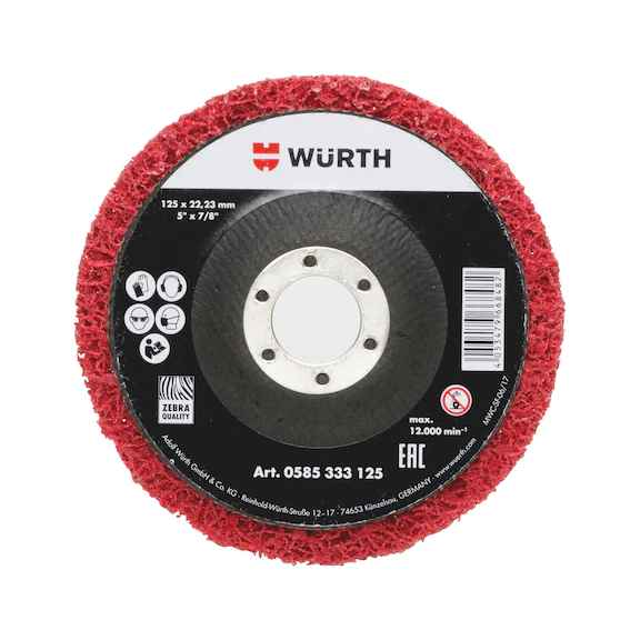 Hiomalaikka Keraaminen Nylon Red 125/22MM ZEBRA