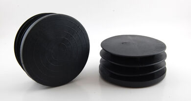 Jalkatulppa Pyöreä putken ulkohalkaisija 35mm Musta 