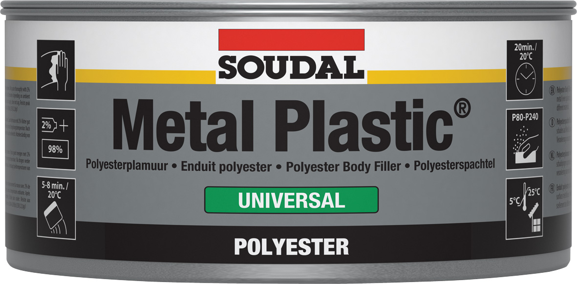 Soudal Metal Plastic Standard Muovikitti 500 g