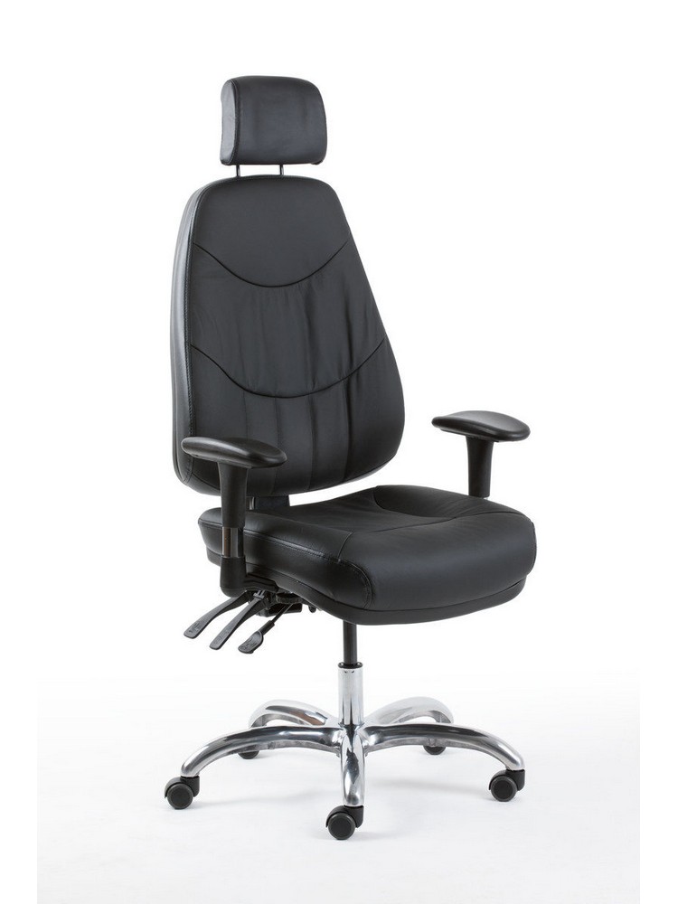 Ergonominen kokonahkainen työtuoli
