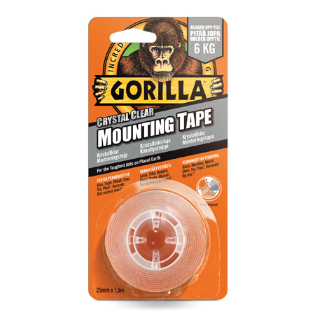 Kaksipuolinen Gorilla HD Asennusteippi 25mmx1,5