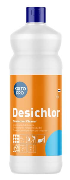 Puhdistusaine Kiilto Desichlor 41121 desinfioiva 1L 