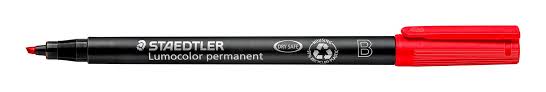 Huopakynä Staedtler Lumocolor 317 1mm permanent punainen