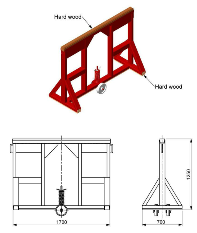 Traileripukki 1700mm