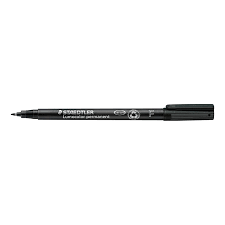 Huopakynä Staedtler Lumocolor 317 1mm permanent musta