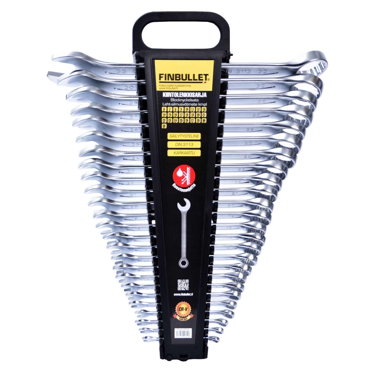 Fixed ring spanner set Finbullet 6-32mm 25 pcs.