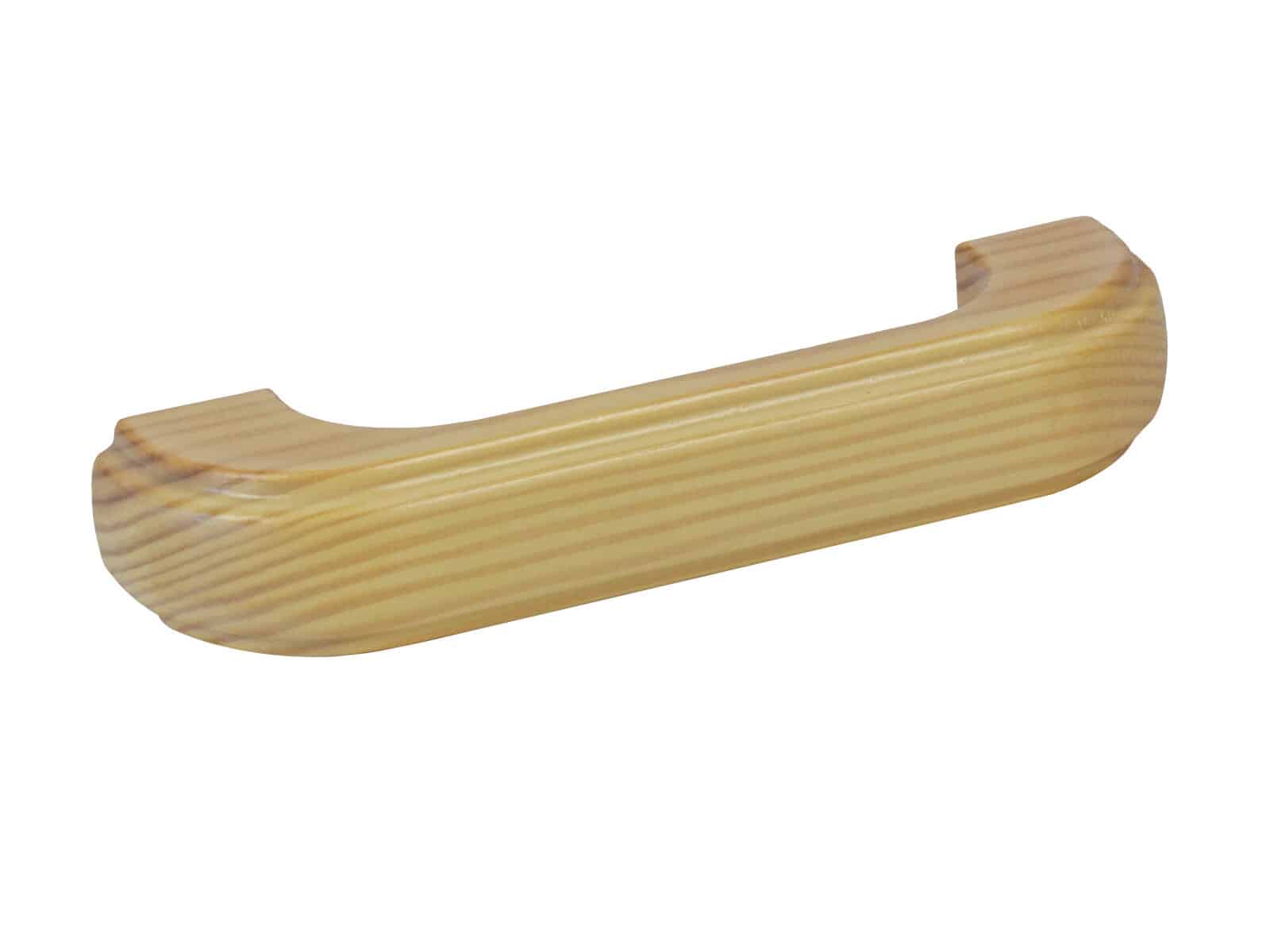 Kalustevedin Pisla 877 mänty / lakattu  reikäväli 96mm kokonaispituus 112mm 2kpl/pkt 