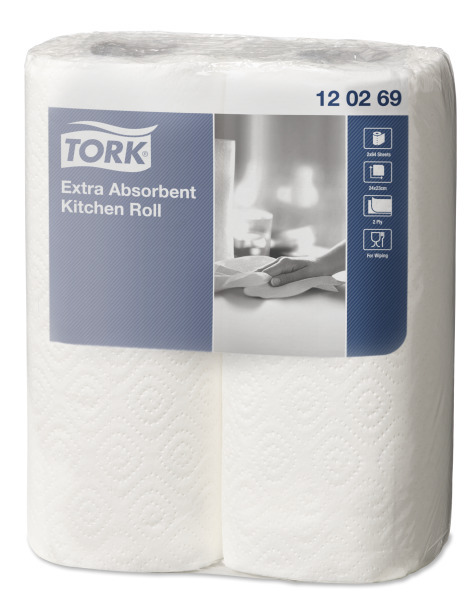 Tork Extra Plus talouspaperi 2-krs valkoinen 15,4m x 24rll
