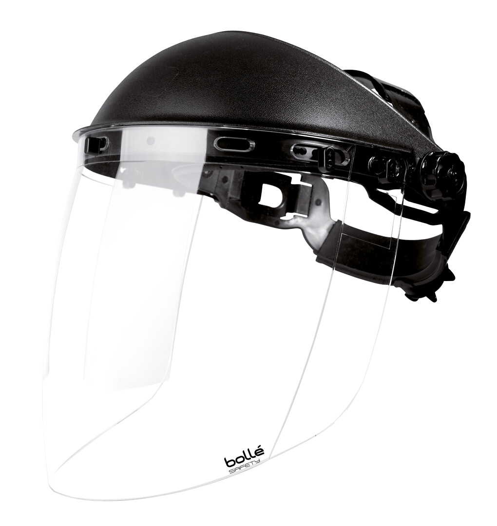 Protective visor BOLLE SAFETY Sphere clear, PC, with headrest, EN1661A