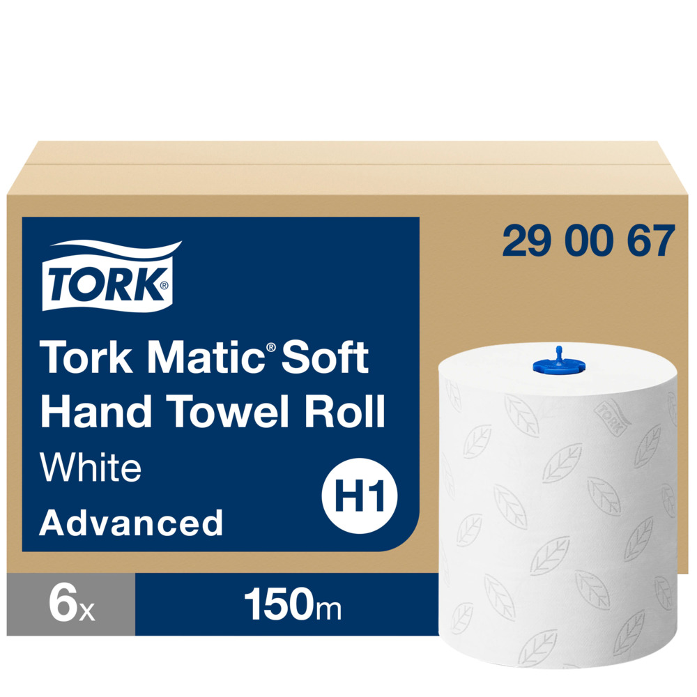 Tork H1 Matic Advanced roll towel 2-layers white 150m 6rll