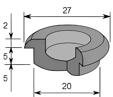 Kumitulppa SBR 159 26/5 1011159 25kpl/pss