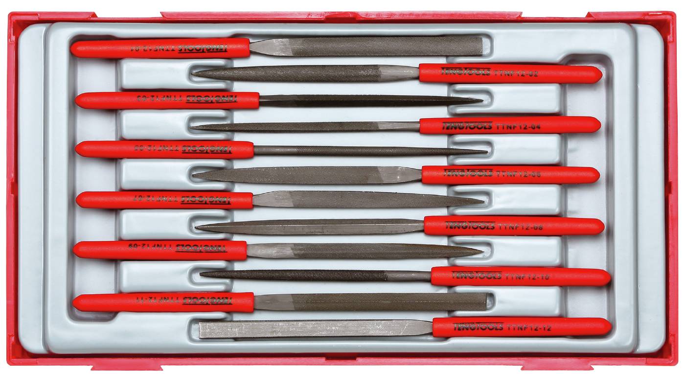 Needle file set Teng Tools TTNF12 12 pieces 163mm