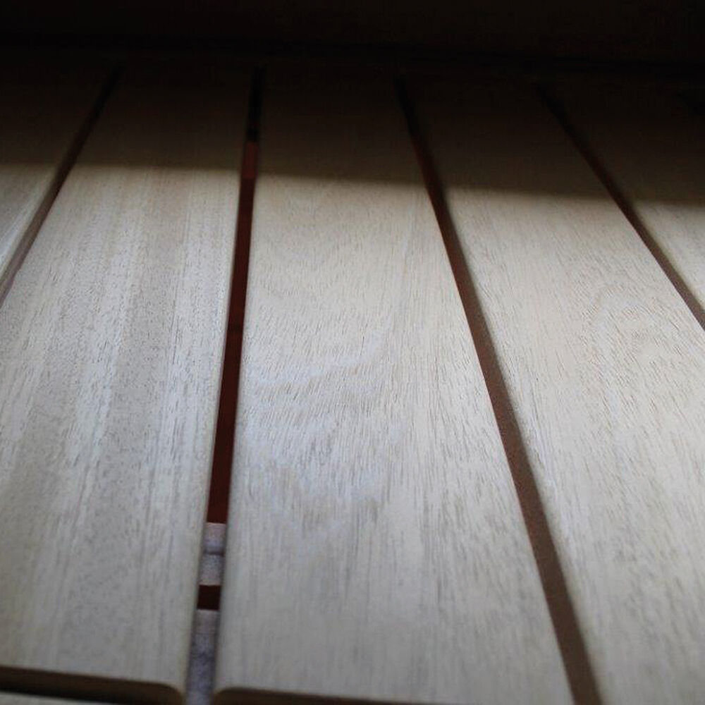 Bastubräda rundade hörn, hyvlad abachi 25x95mm