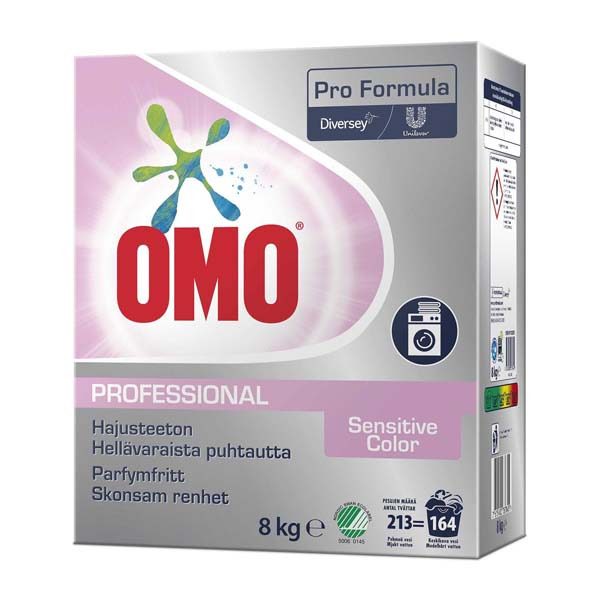 Pyykinpesujauhe Omo Sensitive Color Pro Formula 8kg