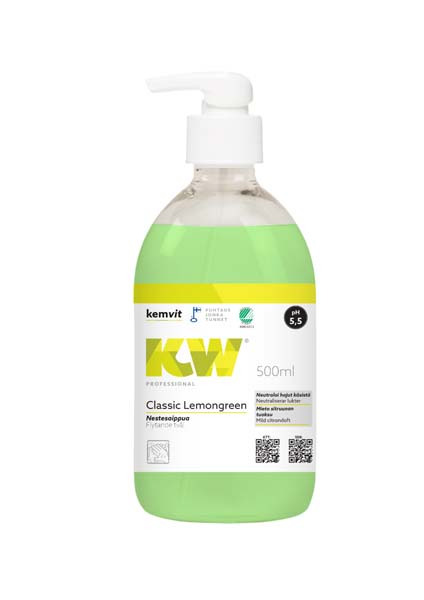 Nestesaippua KW Classic Lemongreen 500ml