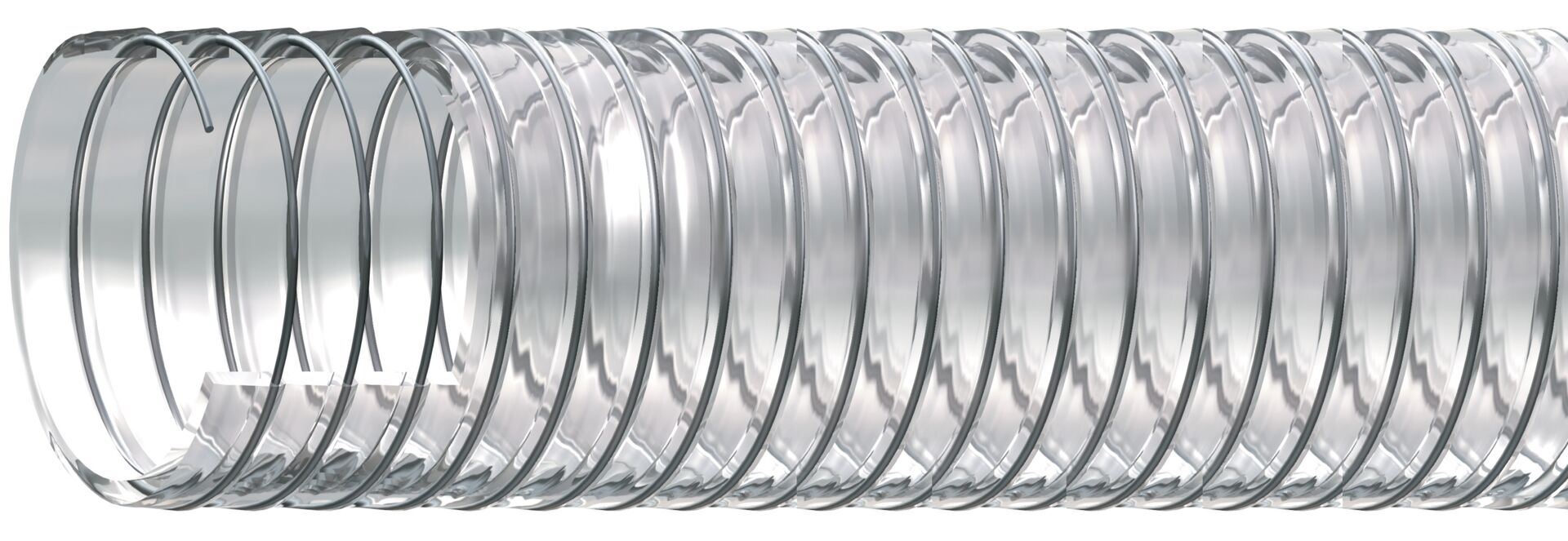 Steel spiral hose 063 PVC hose L=50m clear