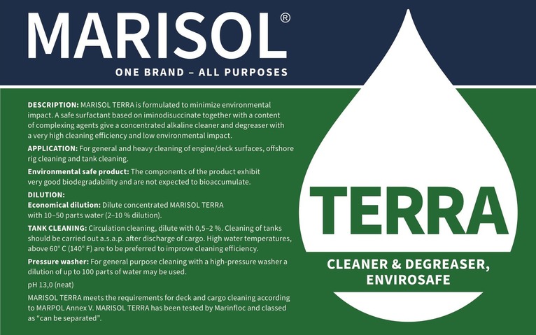 Marisol Terra Cleaner and Degreaser 25lit 
