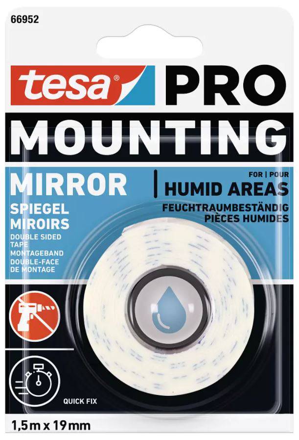 Installation tape 66952 TESA PRO MIRROR 19MMX1,5M