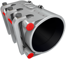 STRAUB REP-FLEX 56.0-64.0mm L200mm EPDM SS PN16